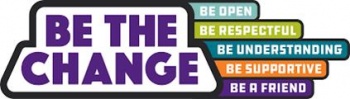 be the change logo